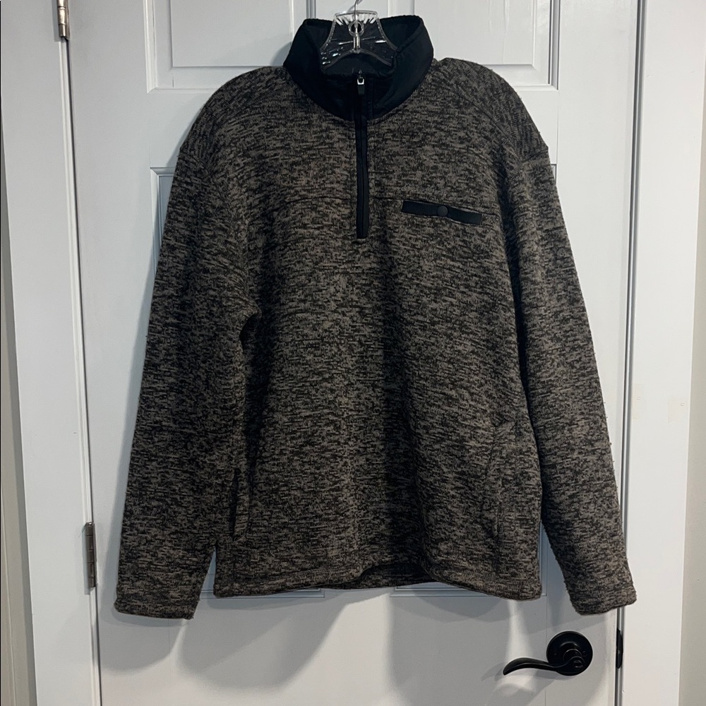 Eddie Bauer Quarter Zip Sweater Sweatshirt with Pockets Size Medium